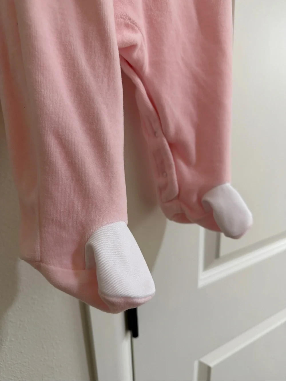 Little Me Pink Ruffle-Trim Sleep Onesie